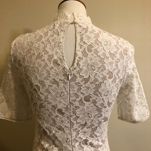 Filly Flair White Lace Flirty Feminine Dress - Picture 10 of 16